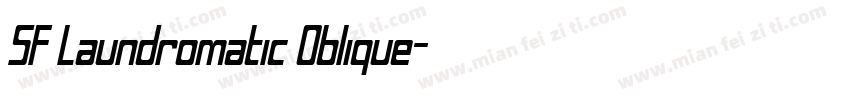 SF Laundromatic Oblique字体转换